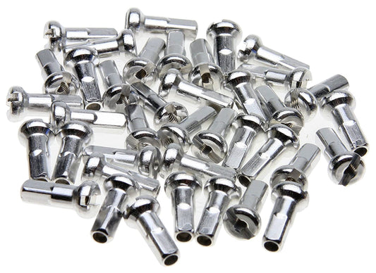 Nipple CNC BRASS Silver 12mm